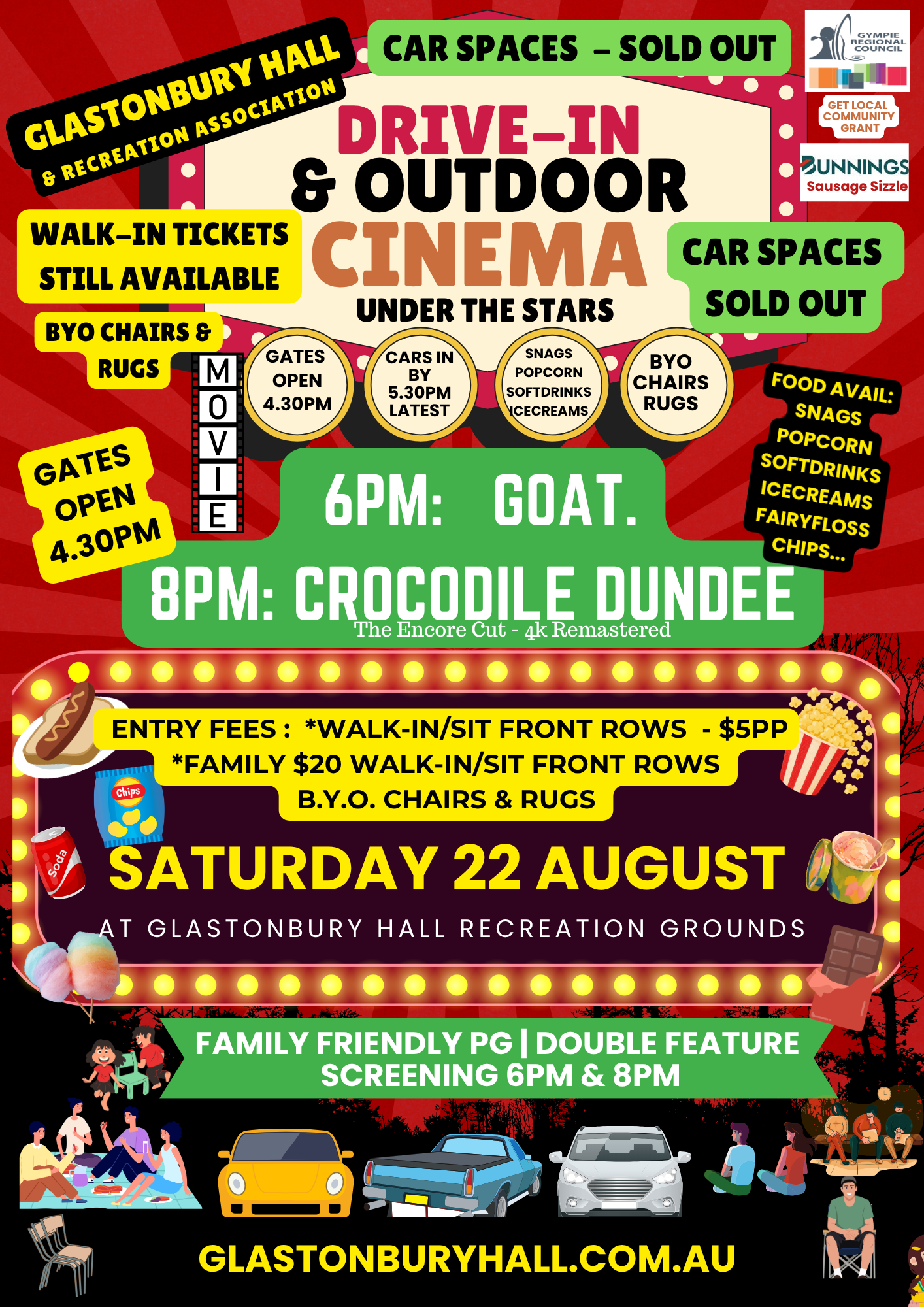 Glastonbury Hall Drive In & Outdoor Cinema