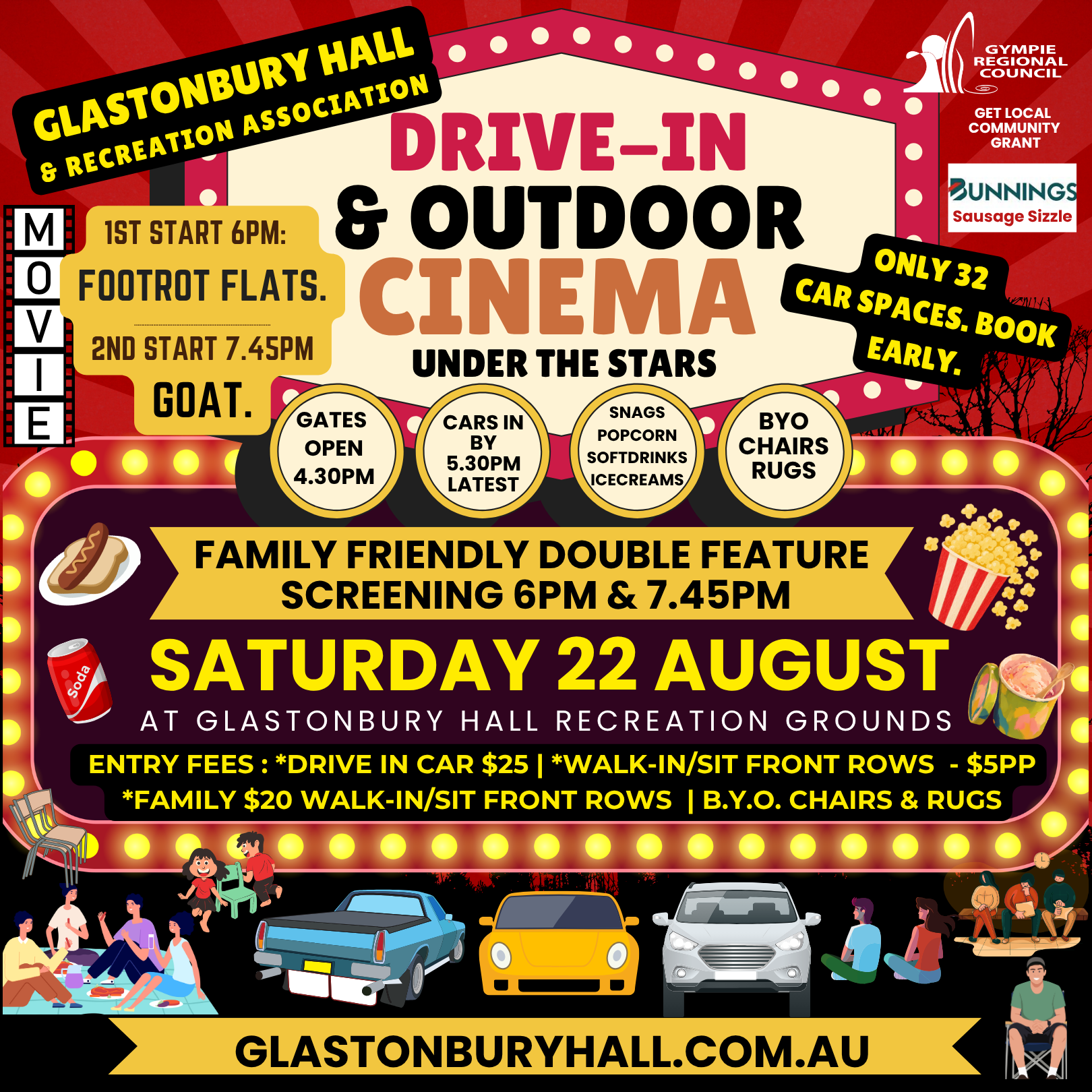 Glastonbury Hall Drive In & Outdoor Cinema